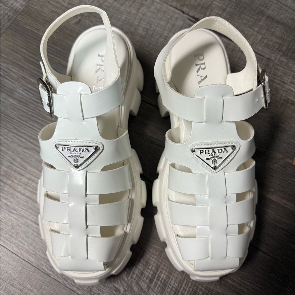 White Rubber Sandals